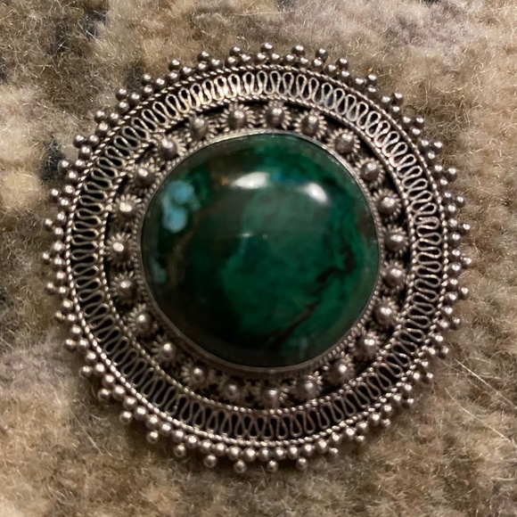 Eliat Jewelry - Marked Eilat and Sterling Pendant Brooch